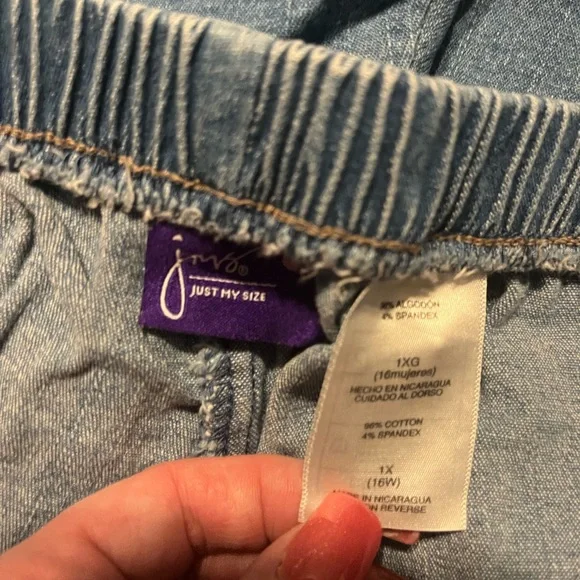 Just My Size Classic Blue Jean Shorts - Picture 3 of 3